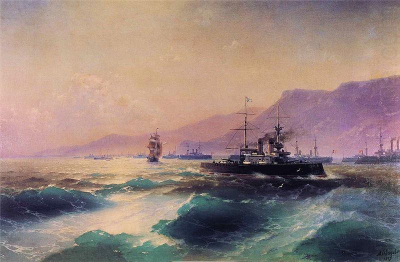 Gunboat off Crete, Ivan Aivazovsky